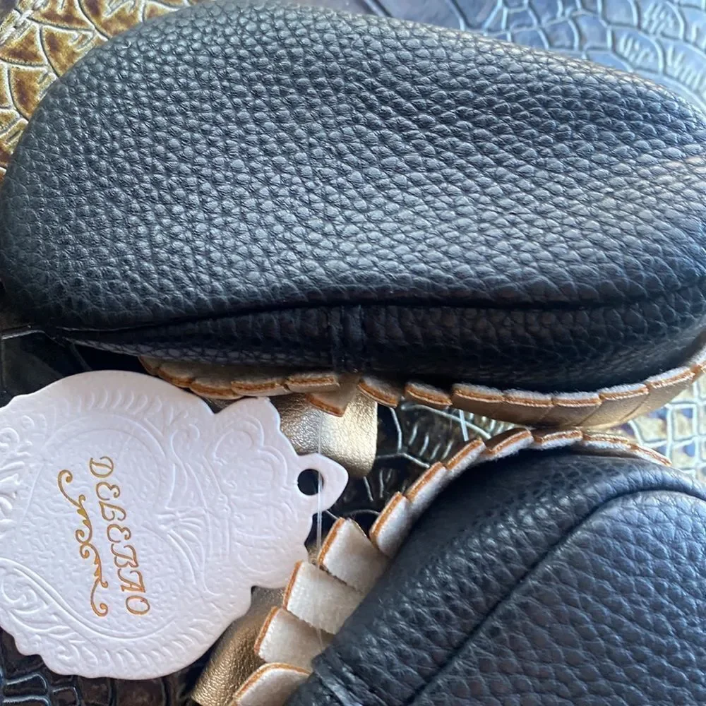 Fancy leather baby infant shoes 0 to 6 months